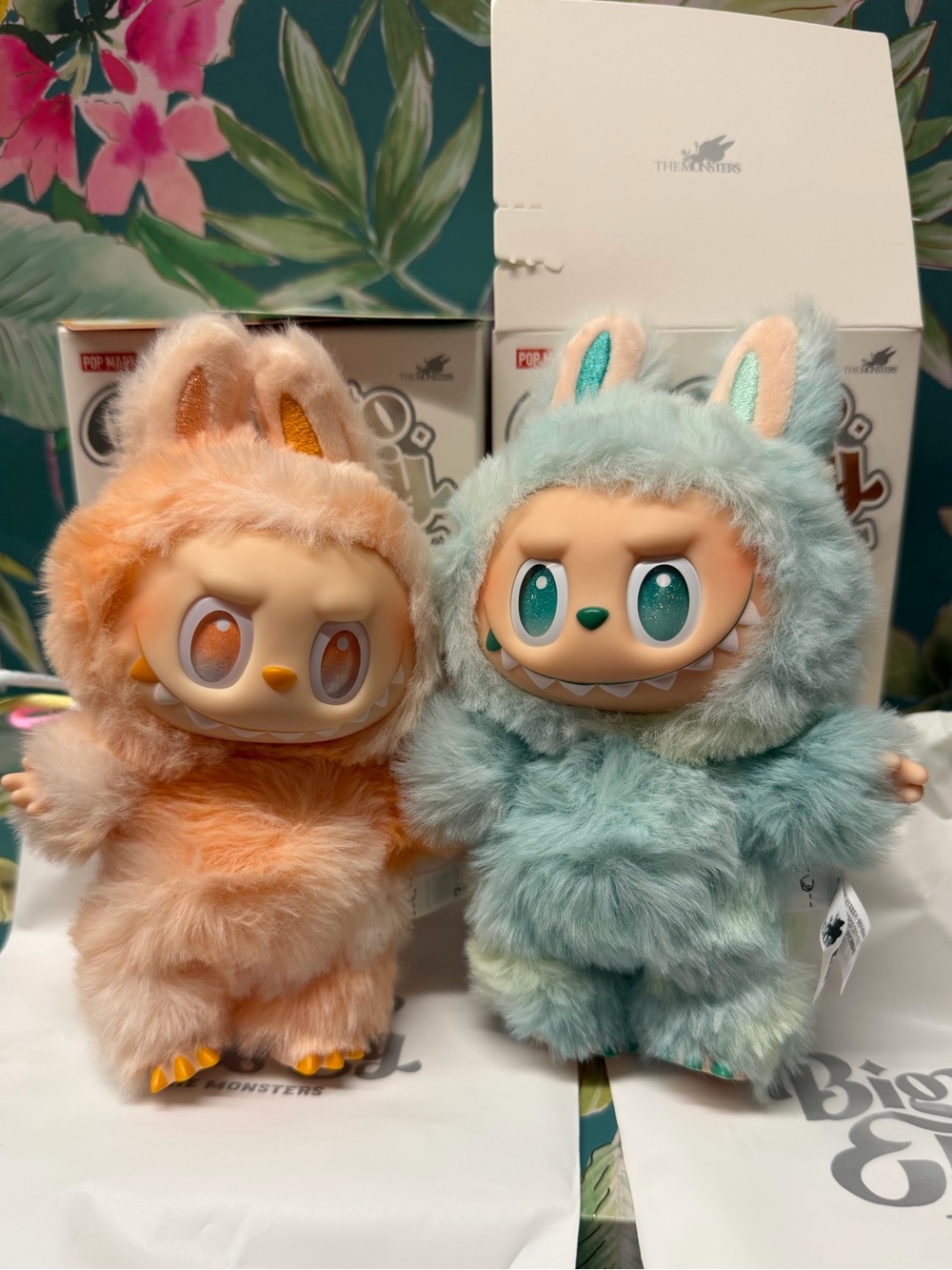 POP MART Labubu Big Into Energy Happiness Serenity Authentic Lot of 2